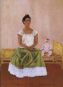 Frida Kahlo The doll and i oil painting on canvas